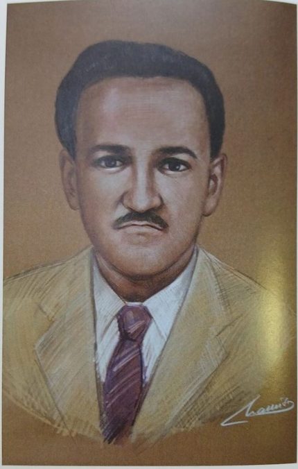 Retrato al pastel de Jesús A. Gómez García, presidente del club en 1959